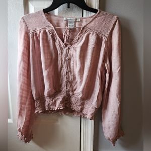 American rag cie Womens pink blouse